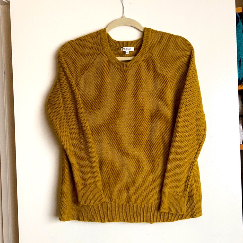 Madewell mustard yellow sweater